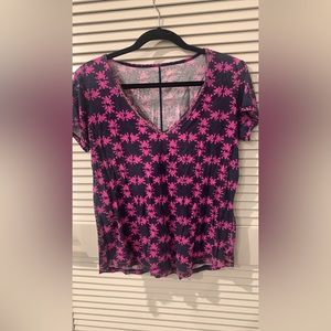 Lilly Pulitzer Rare Frog Print Tee shirt XL